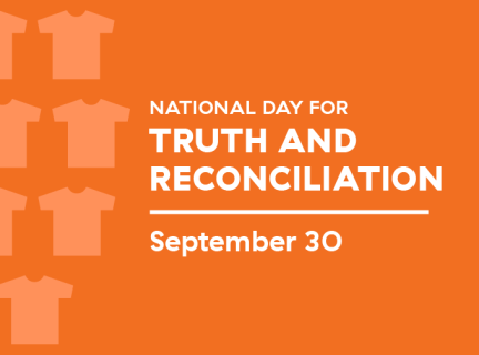 We are open on Truth & Reconciliation Day - please wear some orange as a mark of recognition